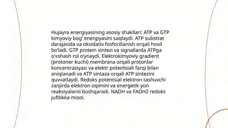 Mikroorganizmlar tomonidan energiya olish usullari 4