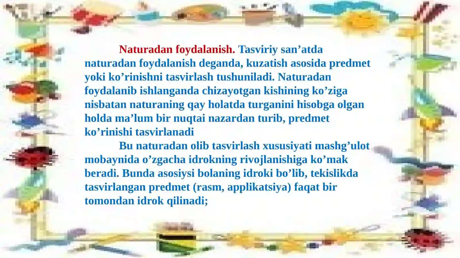 Tasviriy faoliyatga o‘rgatishning metod va usullari 4