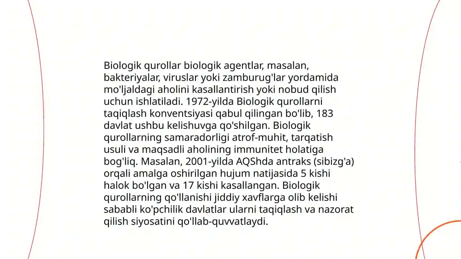 Biologik qurol turlari va qo‘llash usullari 4