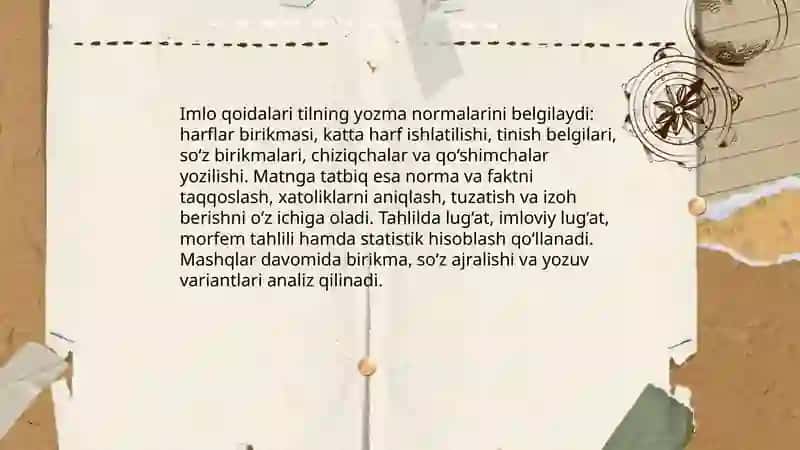 Matinlarni imloviy tahlil qilish 4