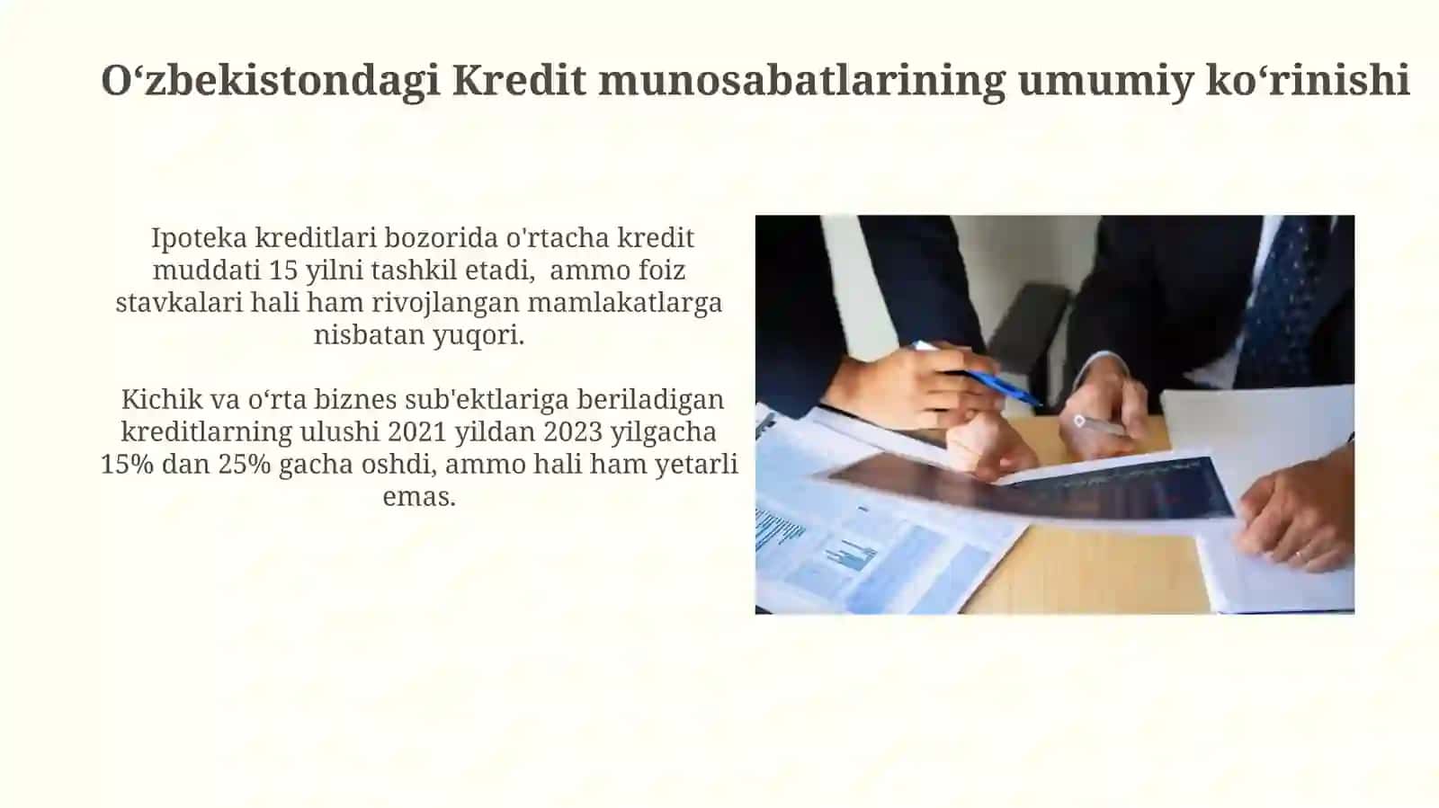O'zvekistonda kredit va garov munosabatlari 4