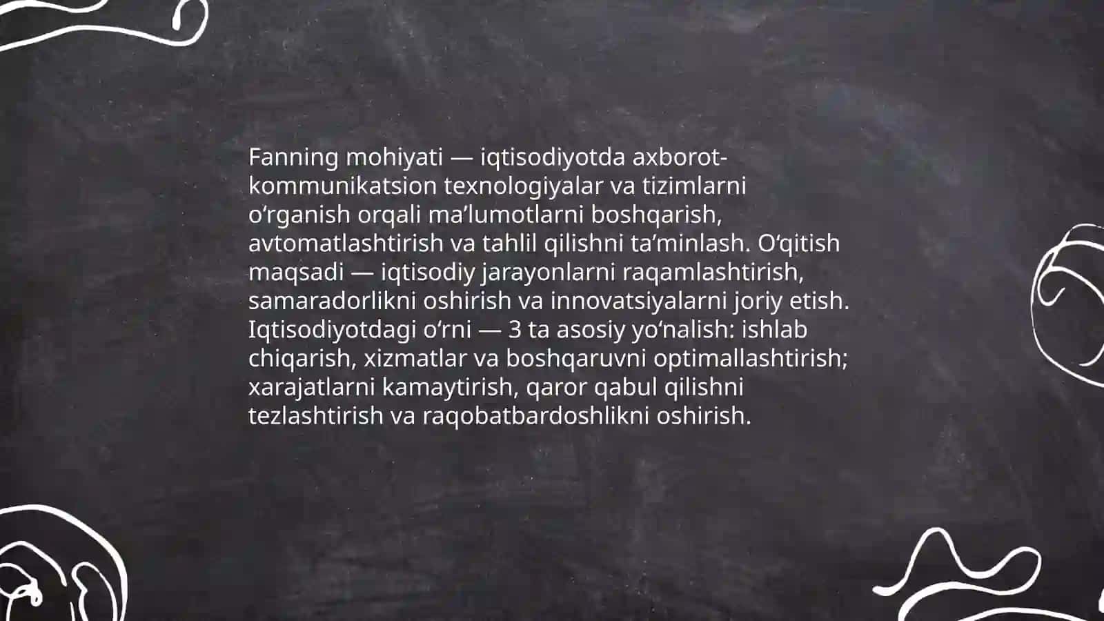 Iqtisodiyotda Axborot Kommunikatsion Texnologiyalar va Tizimlar 4