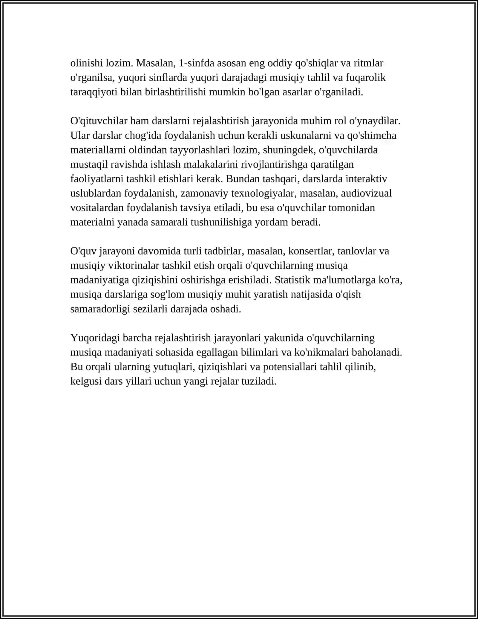 UMUMTA’LIM MAKTABLARIDA MUSIQA MADANIYATI DARSLARINI TASHKIL ETISHNING ASOSIY SHAKLLARI 4