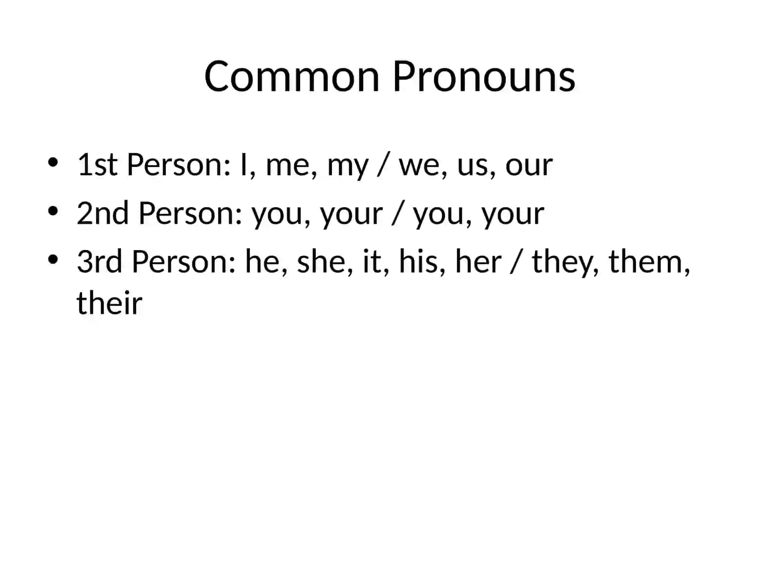 Pronoun Referencing 4
