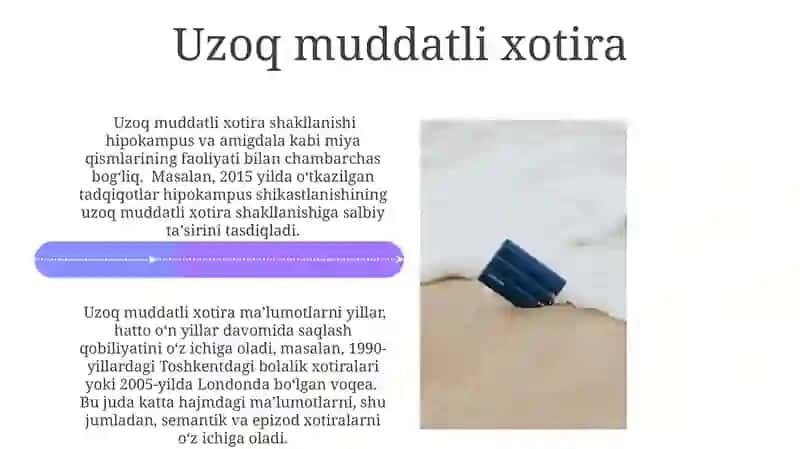 Xotira va faoliyat 4