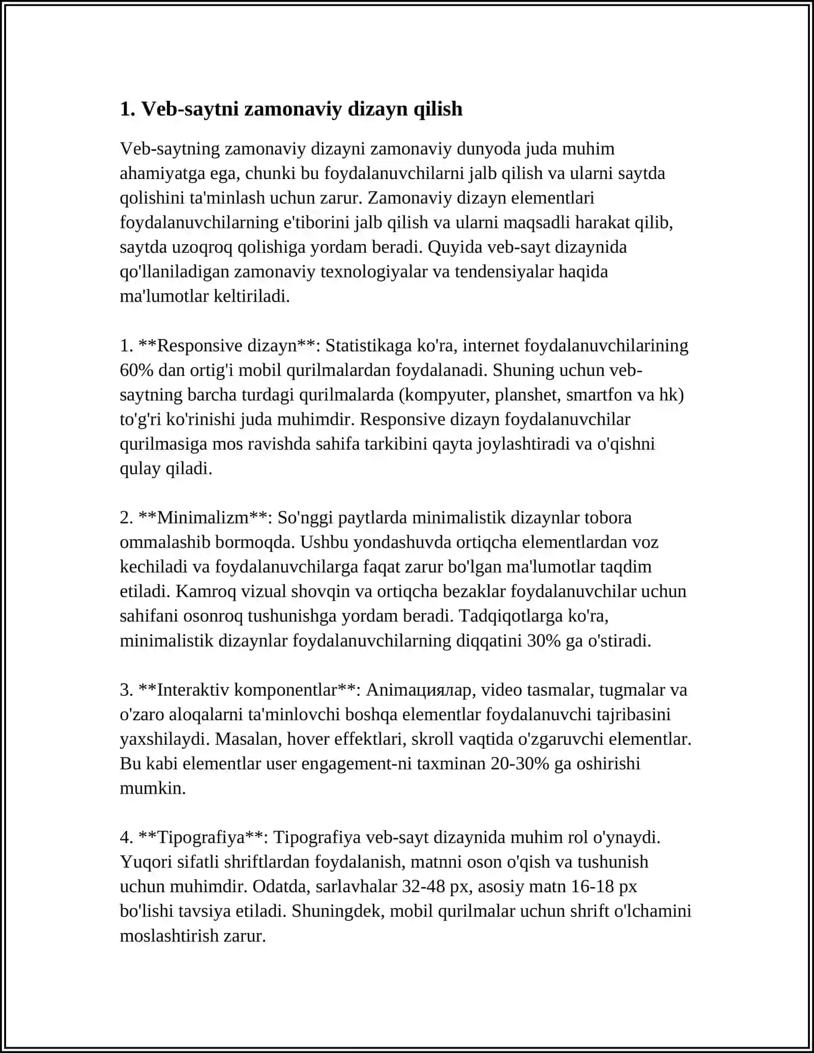 WEB DASTURLASHDAN MUSTAQIL ISHI 4