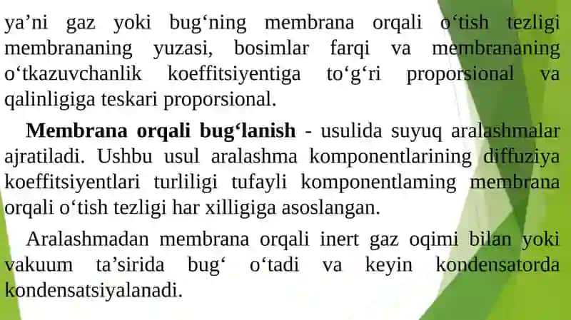 MEMBRANALARNI TOZALASH USULLARI 4