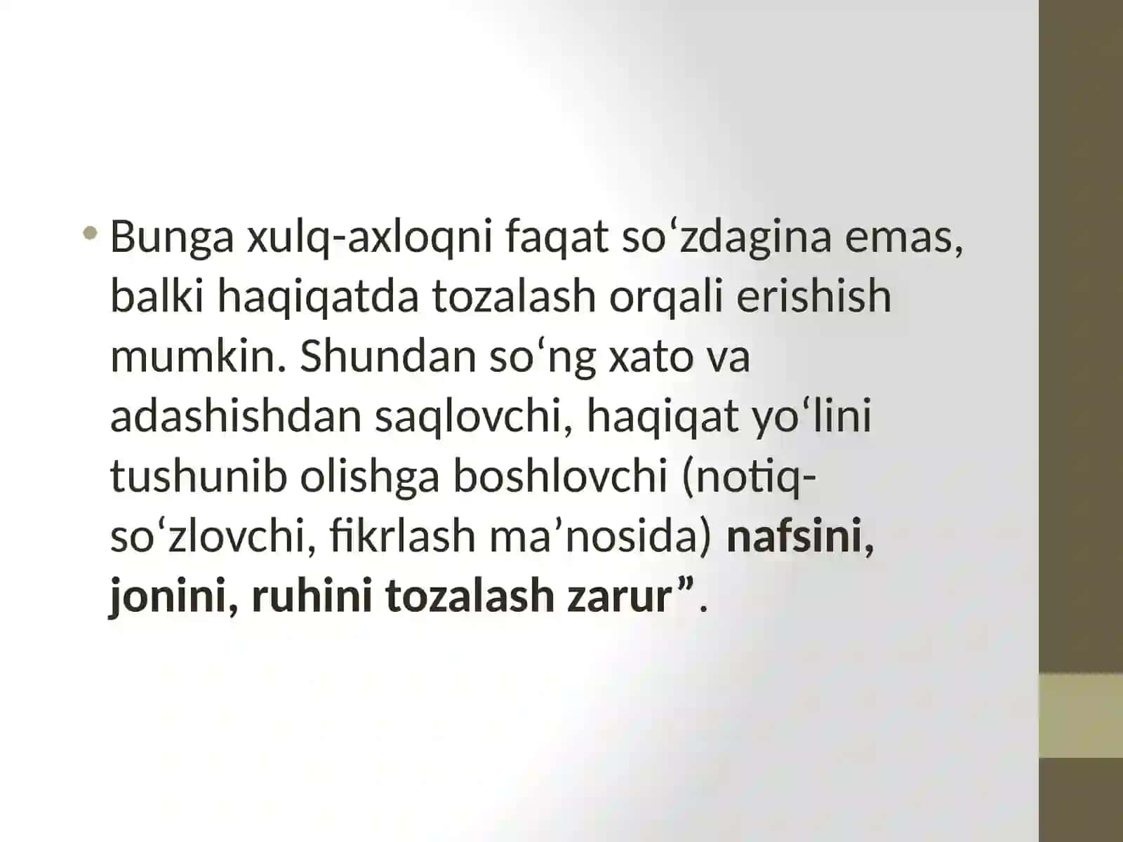 Sharq mutafakkirlarining ijtimoiy me’yorlar va xulq-atvor haqidagi qarashlari. Abu Nasr Farobiy 4