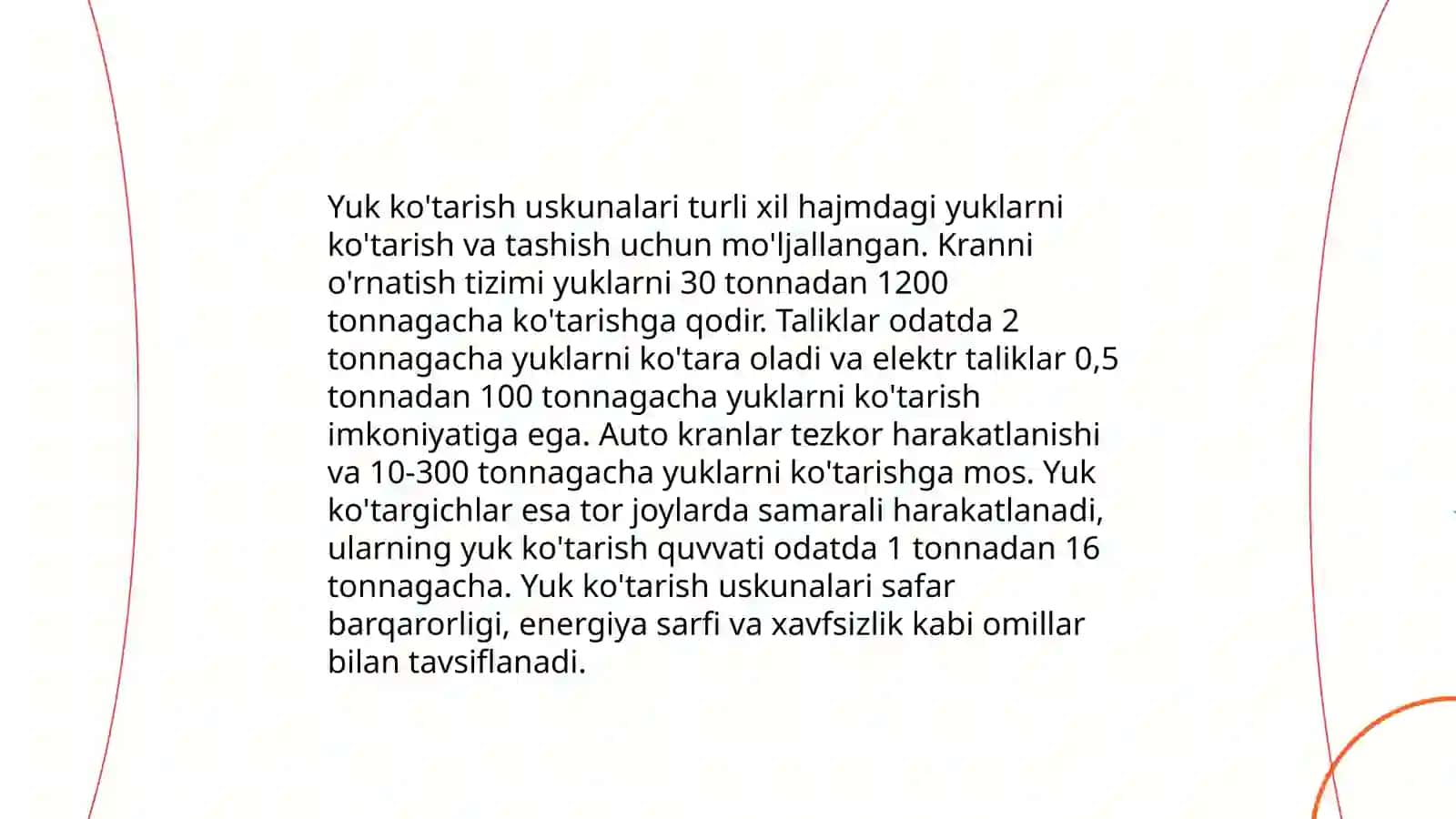 Avtotransport va ortish tushirish vositalarini tanlash 4
