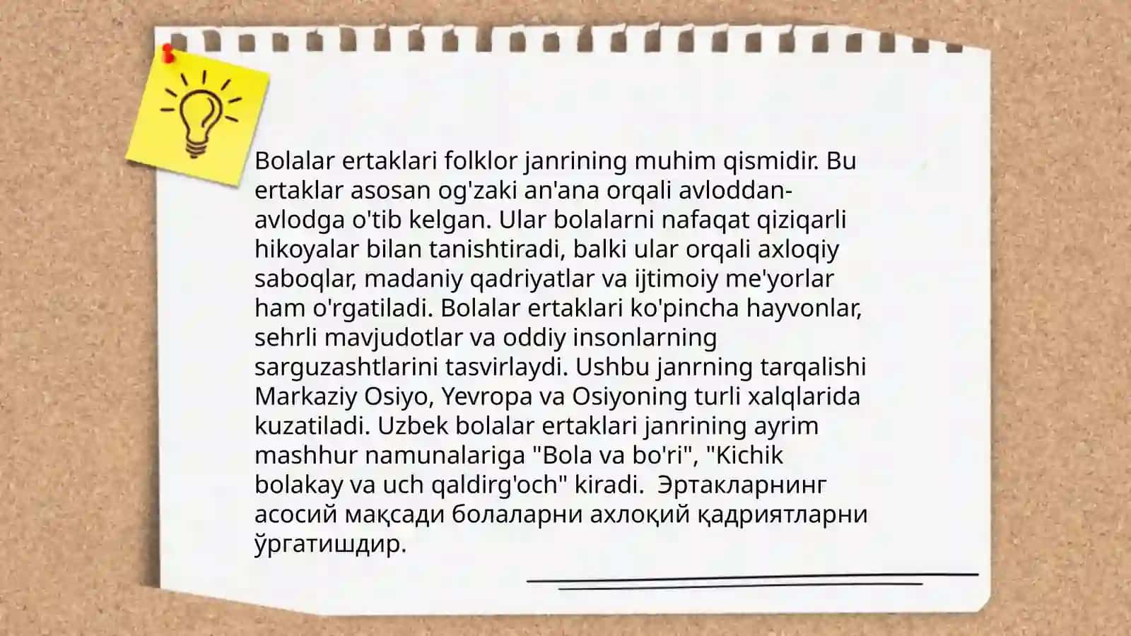 Bolalar xalq og'zaki ijodining tarixi 4