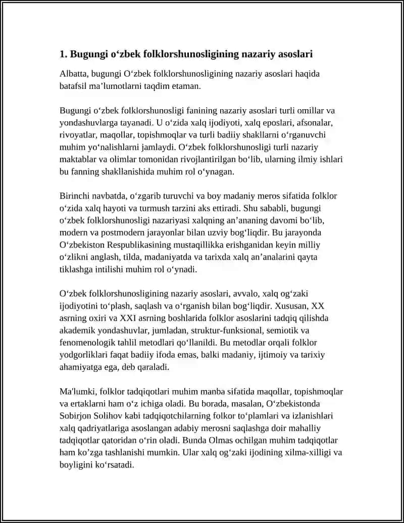 BUGUNGI O‘ZBEK FOLKLORSHUNOSLIGINING RIVOJLANISHI 4