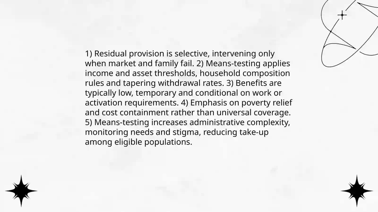 Liberal model of social welfare 4
