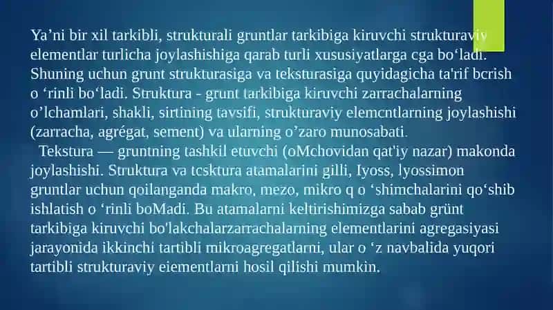 MUHANDISLIK GEOLOGIYASI VA GRUNTLAR MEXANIKASI 4