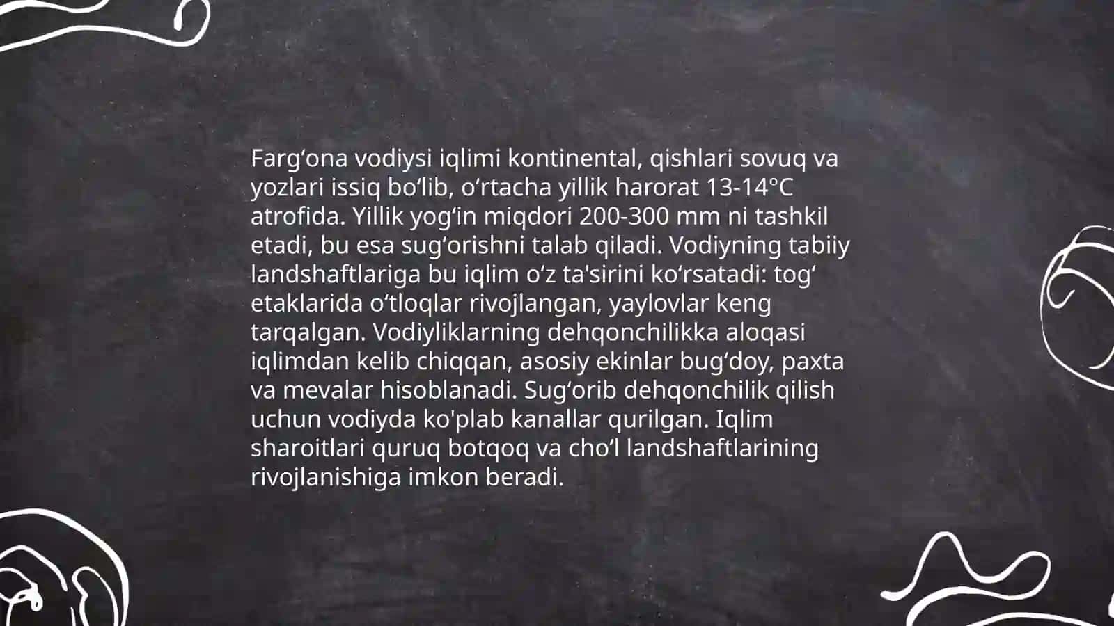 Fargʻona vodiysi tabiiy landshaftlarini tahlil qilish 4