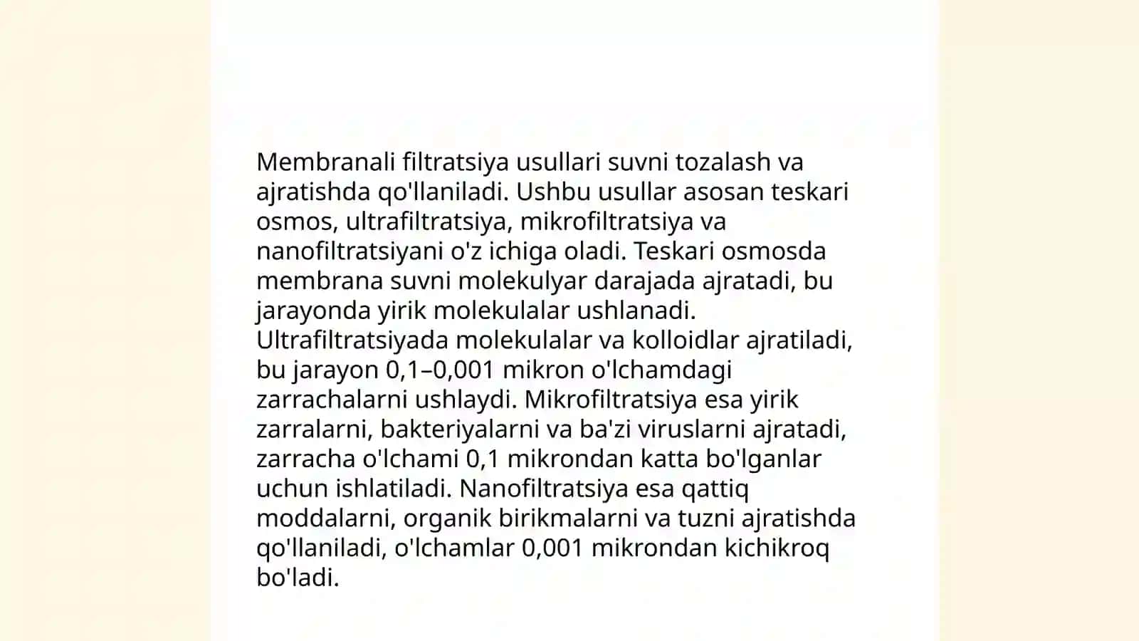 Sho'r suvni chuchuk suvga aylantirish usullari 4