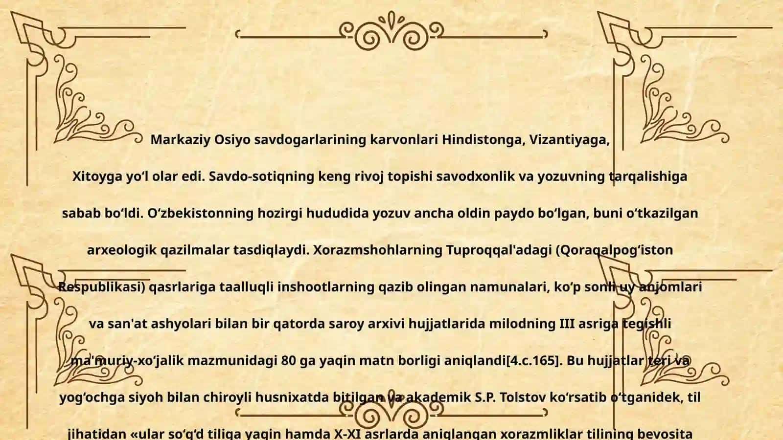 Yozuvlar 4