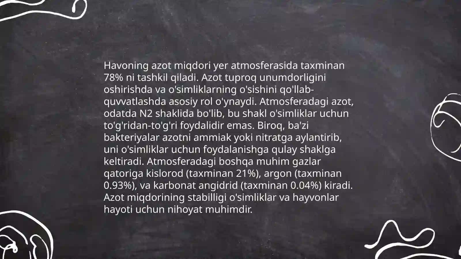 Atmosfera havosi tarkibiva quyosh radiatsiyasini inson organizmi uchun ahamiyati 4