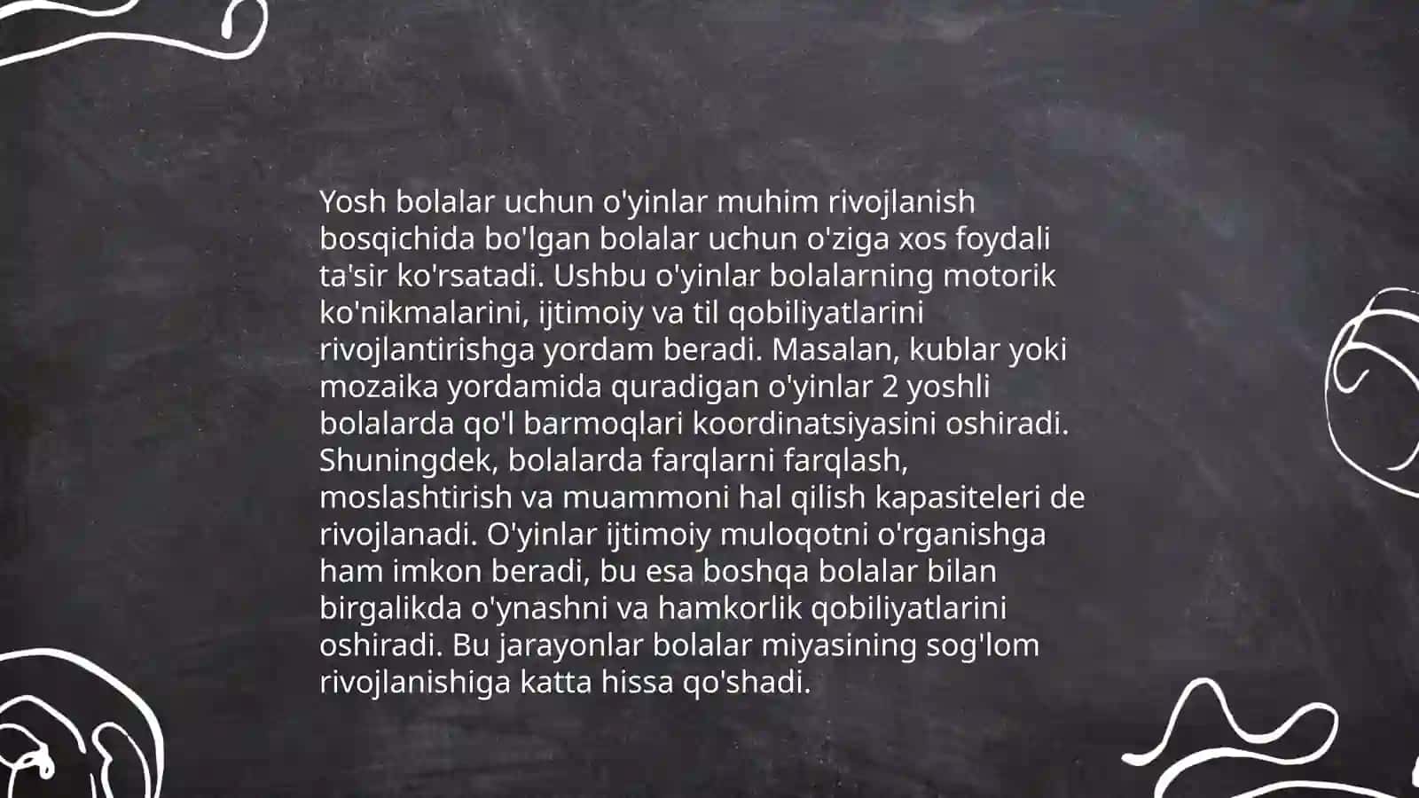 Milliy xalq oʻyinlaridan namunalar keltirish uni ta’limiy tarbiyaviy gʻoyasini ochib berish 4