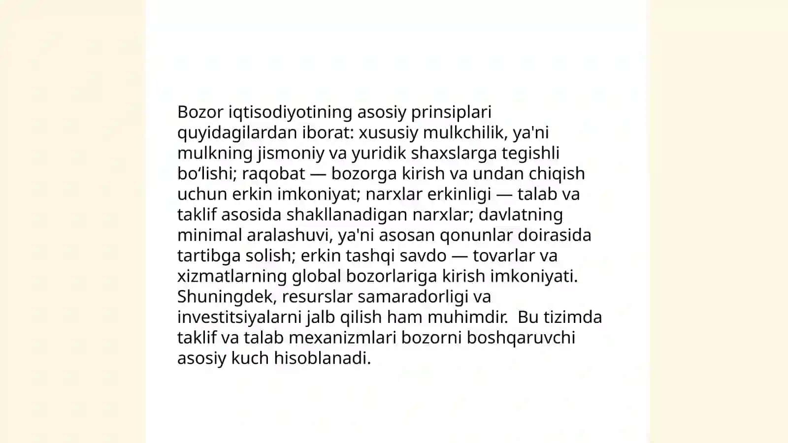 Bozor iqtisodiyotining mazmuni va amal qilishi 4