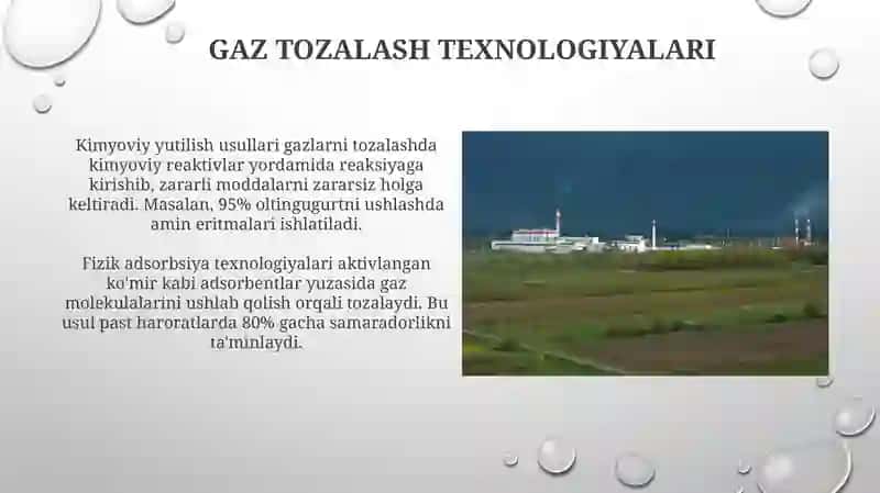 Gaz chiqindilari muhofaza texnologiyalari 4