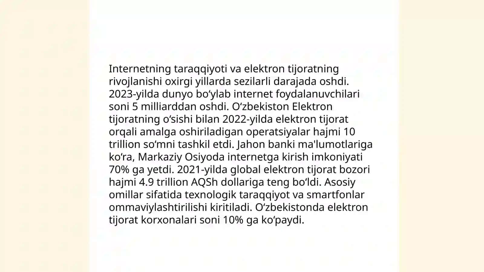 Elektron tijoratning qisqacha tarixi va asoslari 4