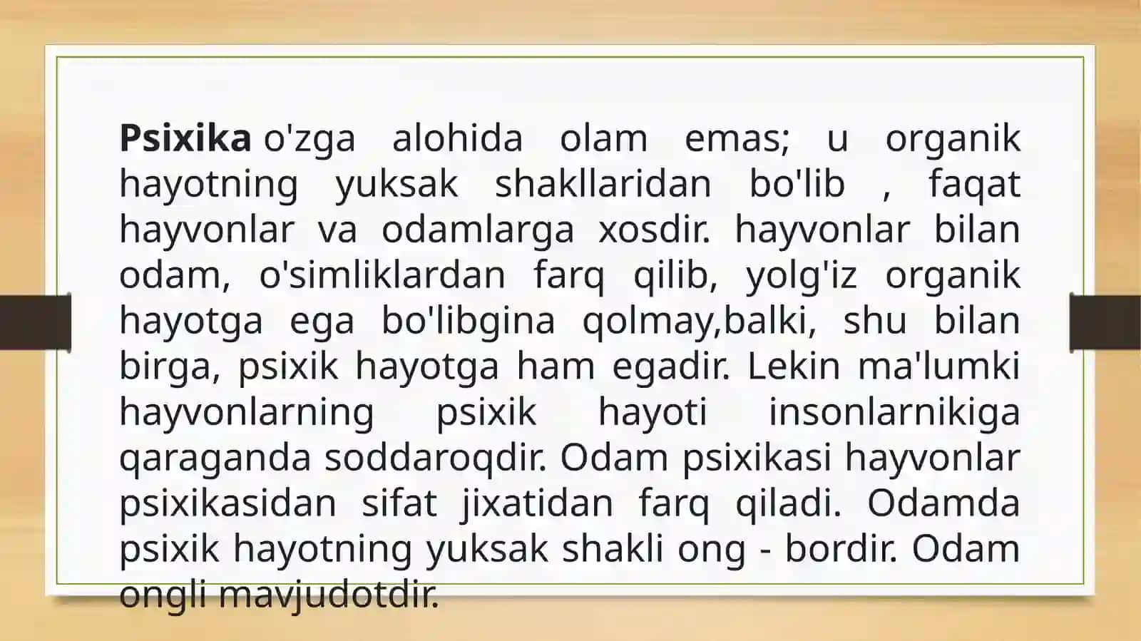 Psixika haqida umumiy tushuncha 4