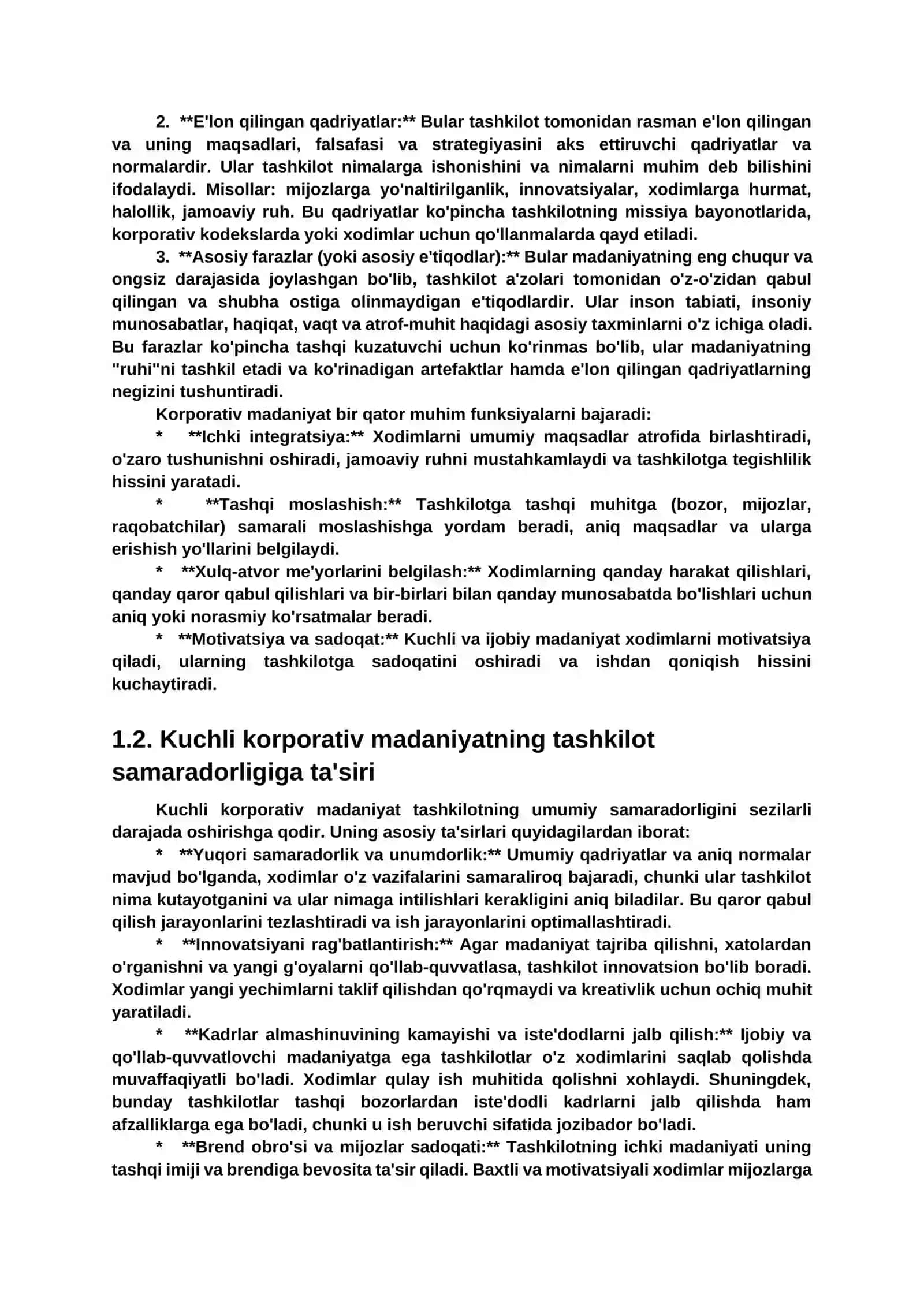 Korporativ madaniyatni shakllantirish va rivojlantirish 4