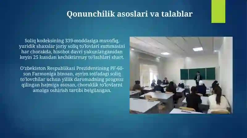 Kvartal taksiyonomasini tatbiq qilish 4