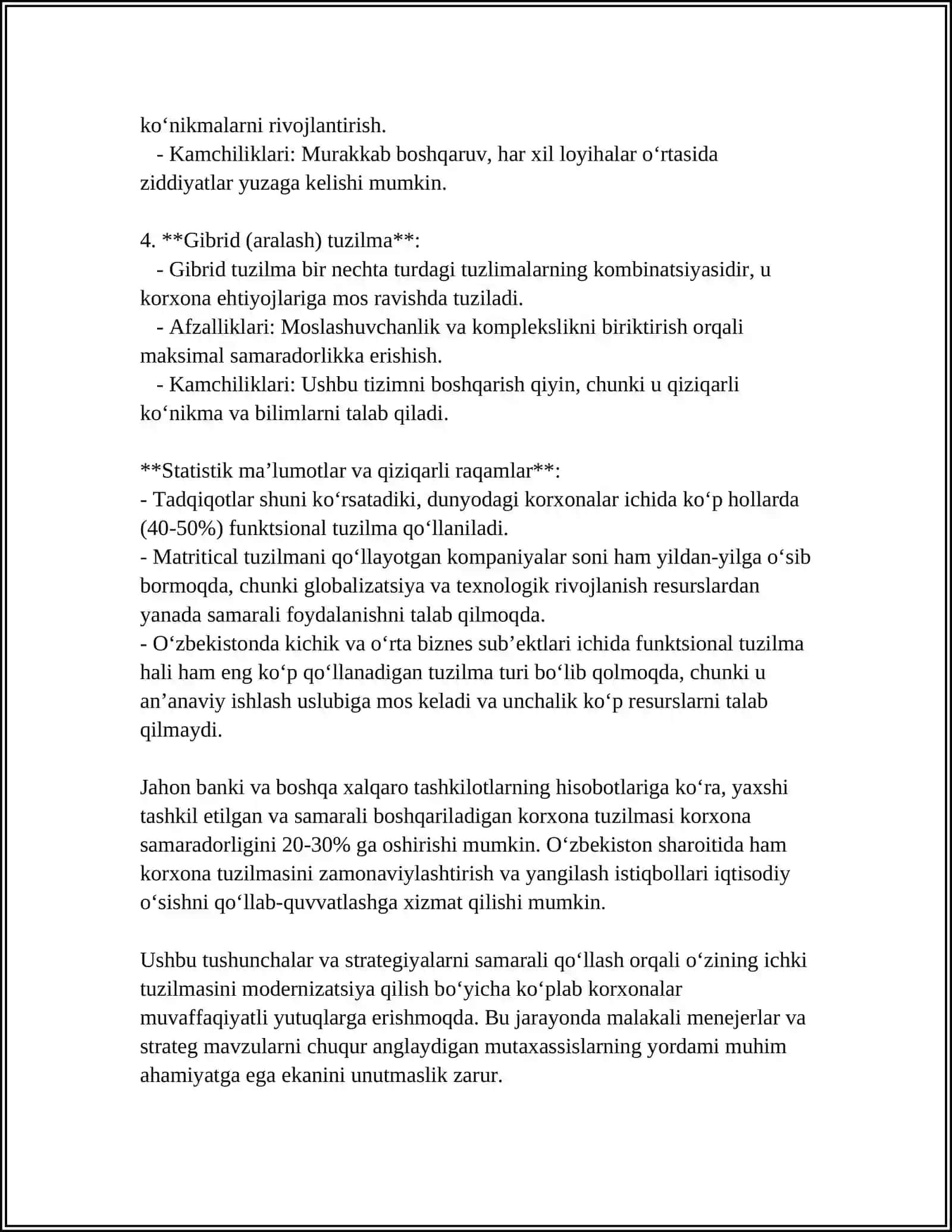 KORXINALARNU TASNIFLQSH KORXONA TUZILMASI VA UNI BELGILOVCHI OMILLAR 4
