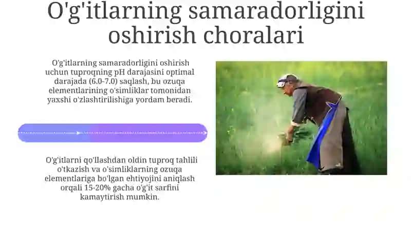 O'g'itlarni qo'llash va uning samaradorligini oshirish choralari 4