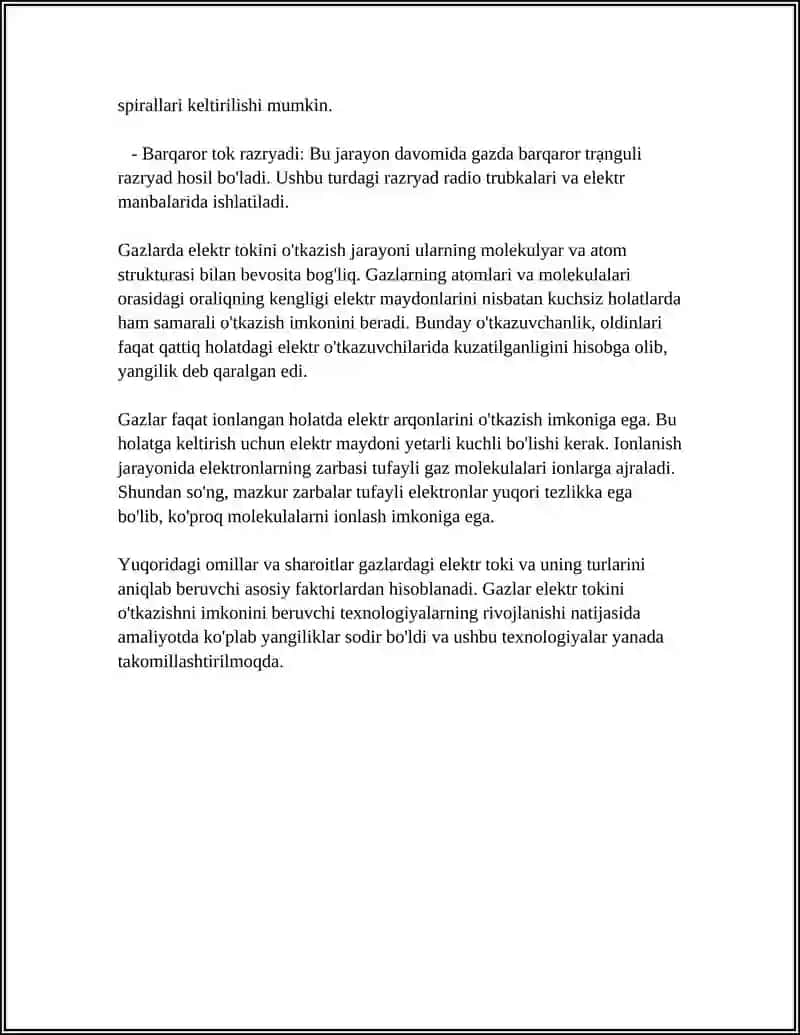 Gazlarda elektr toki va uning turlari 4