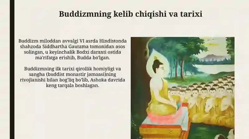 Buddizmning tarixi va asosiy g‘oyalari 4