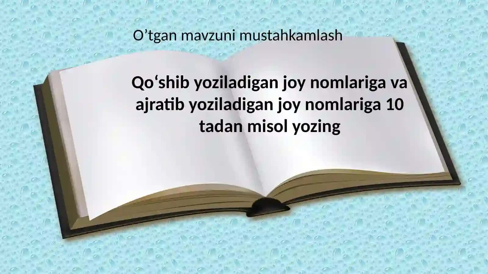 BOSH HARFLAR IMLOSI 4