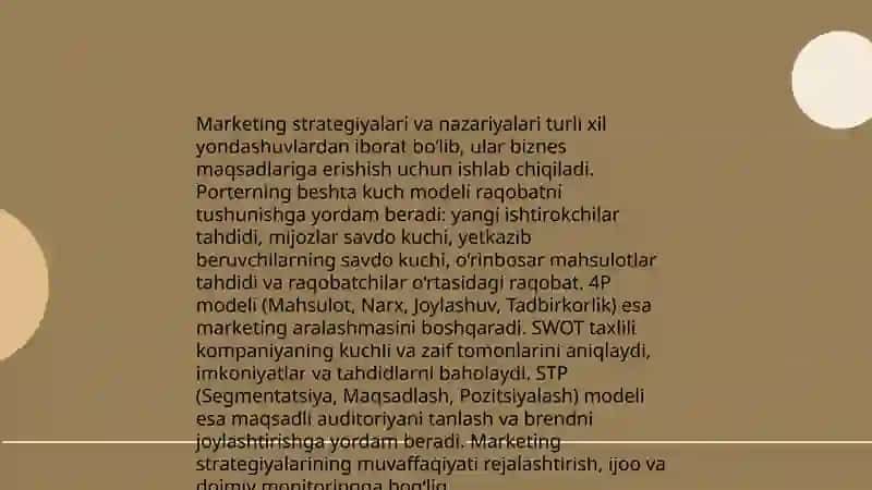 Biznes boshqaruvining nazariy asoslari 4