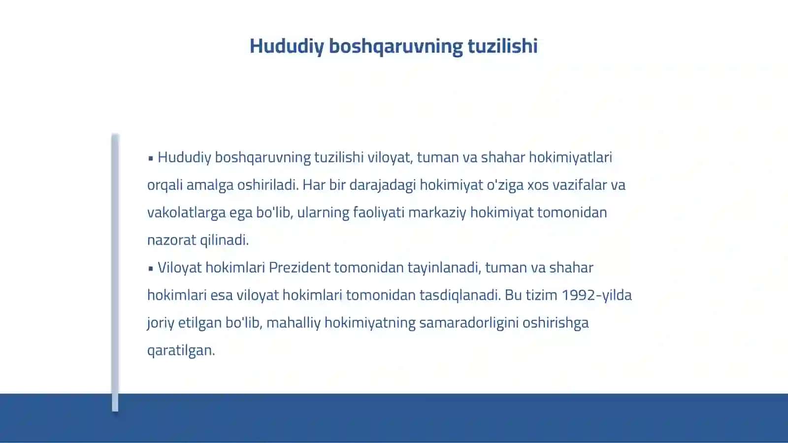 Mahalliy hokimiyatning hududiy va tashkiliy asoslari 4