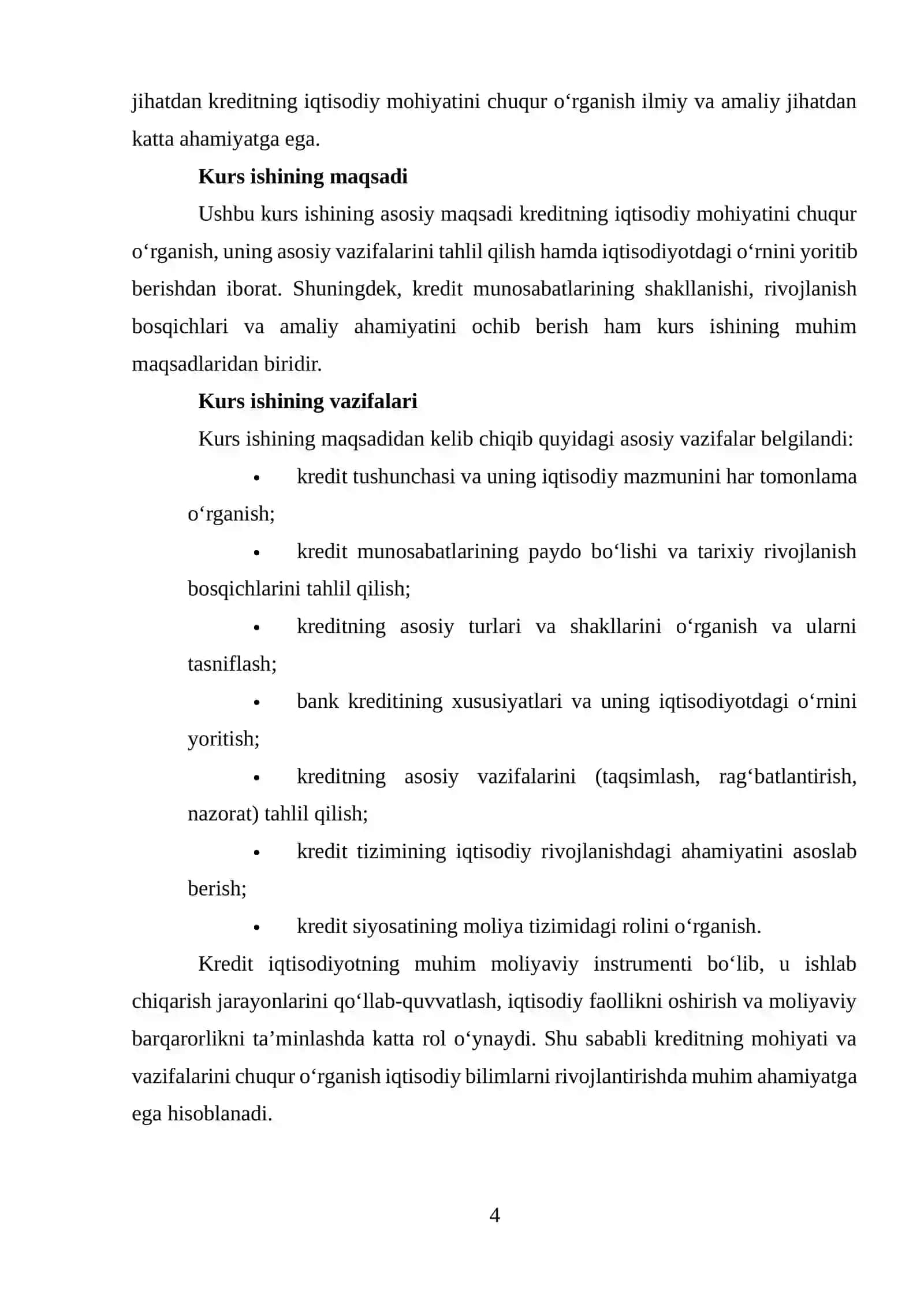Kreditning nazariy asoslari va iqtisodiy mohiyati 4