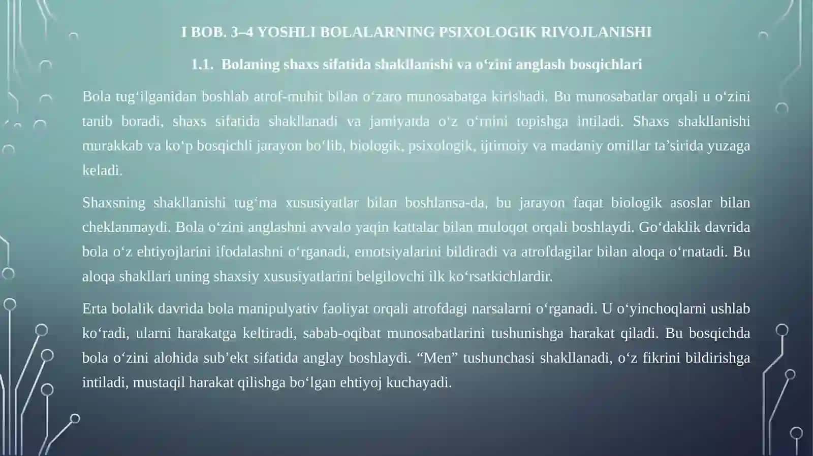 3-4 yoshli bolalarning rivojlanish xususiyatlari 4