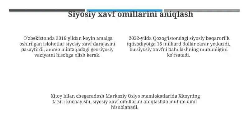 Siyosiy risk tushunchasi va bahosi 4