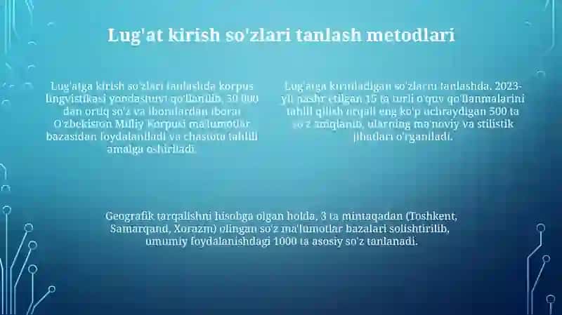 Lug'at ustida ishlashda metodik usullar 4