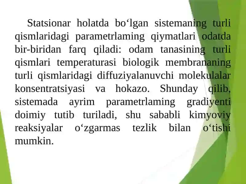 TERMODINAMIKA. TIRIK SISTEMALAR TERMODINAMIKASI 4