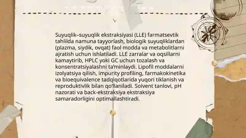 Ekstraksiyani Farmatsevtik Tahlilda Qo'llanishi 4
