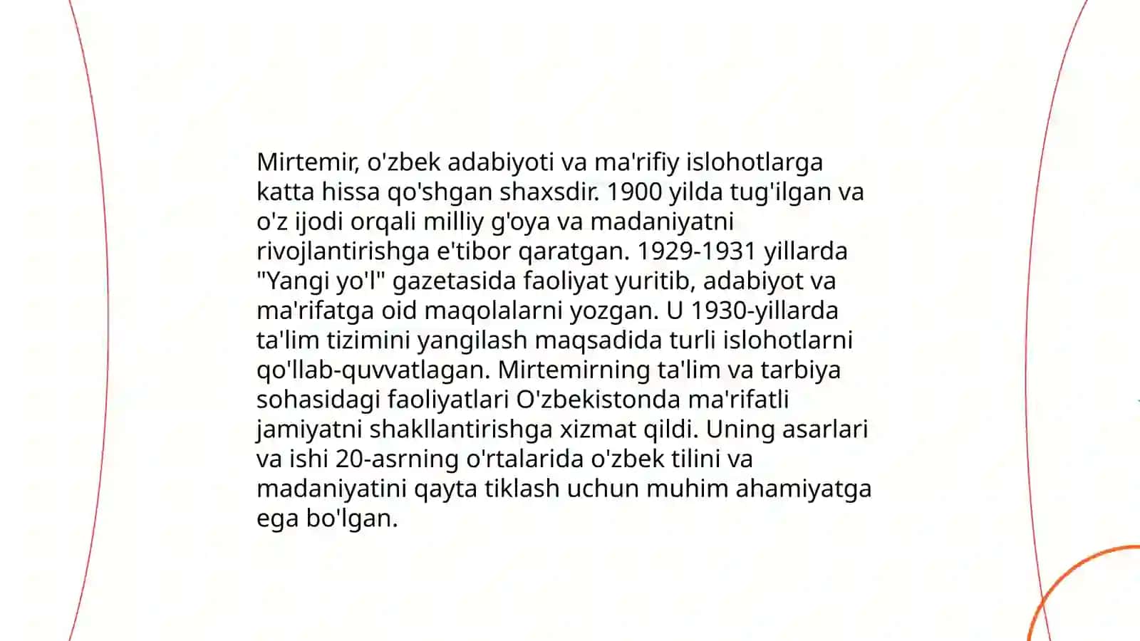 Mirtemirning jadidchilik faoliyatiga qo’shgan hissasi 4