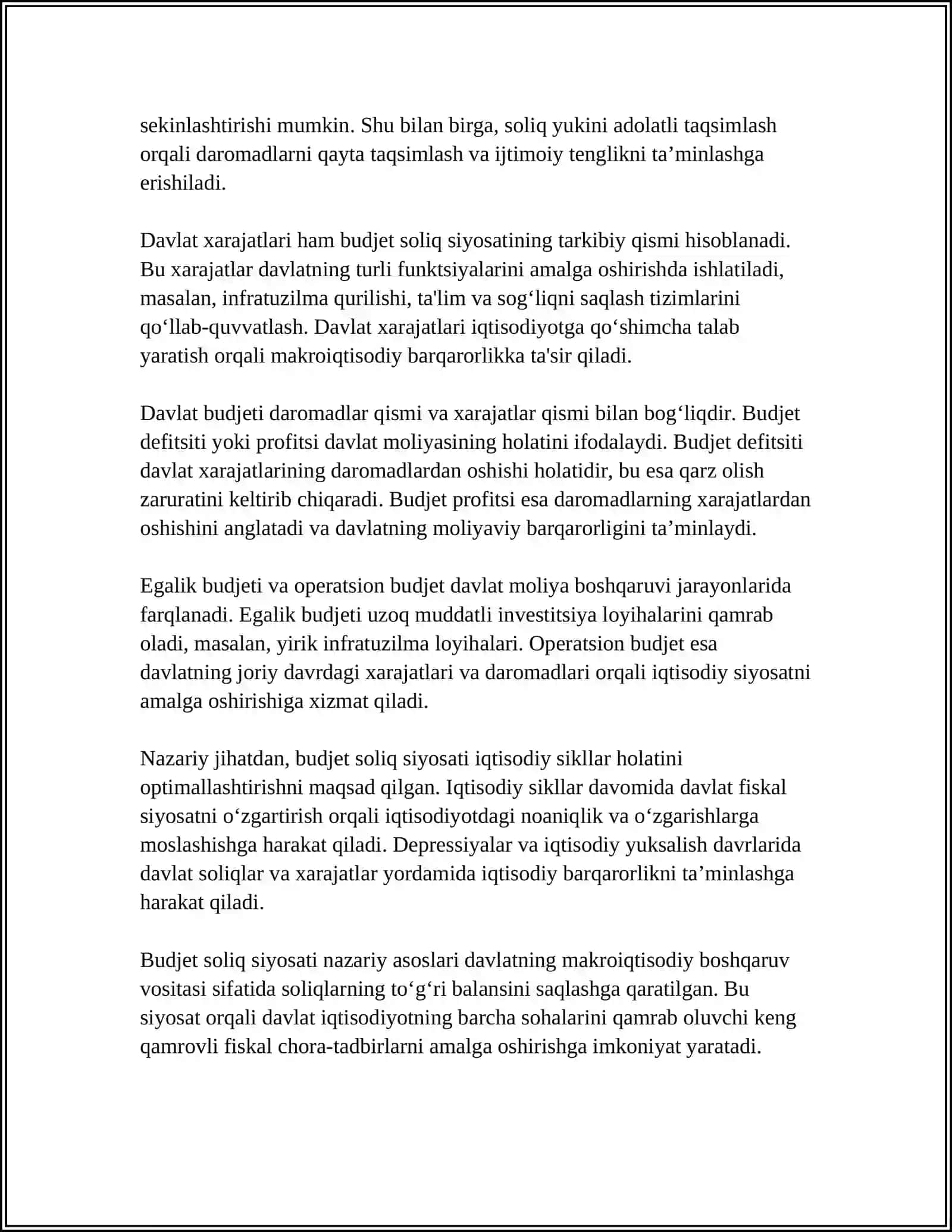 BUDJET SOLIQ SIYOSATI 4