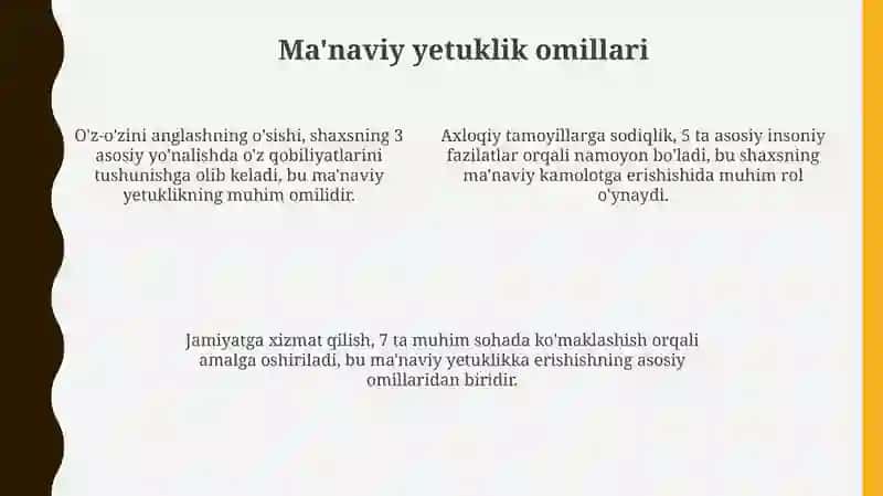 Ma’naviy hayot mezonlari 4