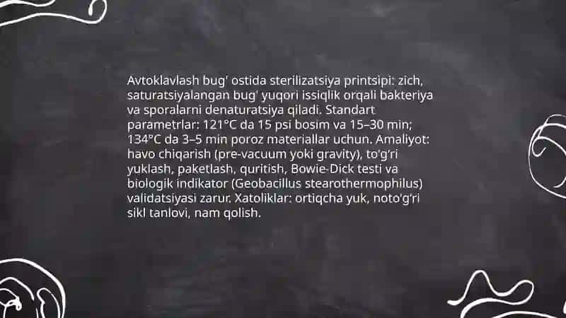 Tibbiyotda zamonaviy sterilizatsiya usullari 4