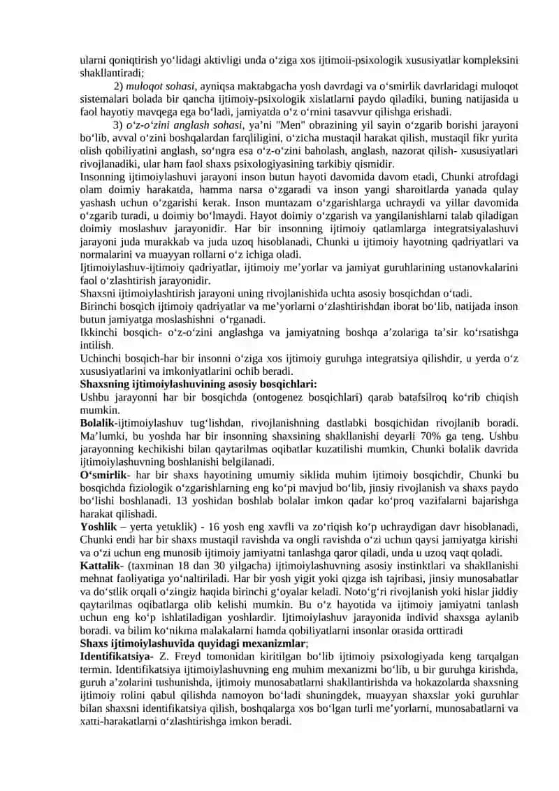 Shaxs ijtiomiylashuvida ijtimoiy status va ijtimoiy xulq-atvorni o‘rni 4
