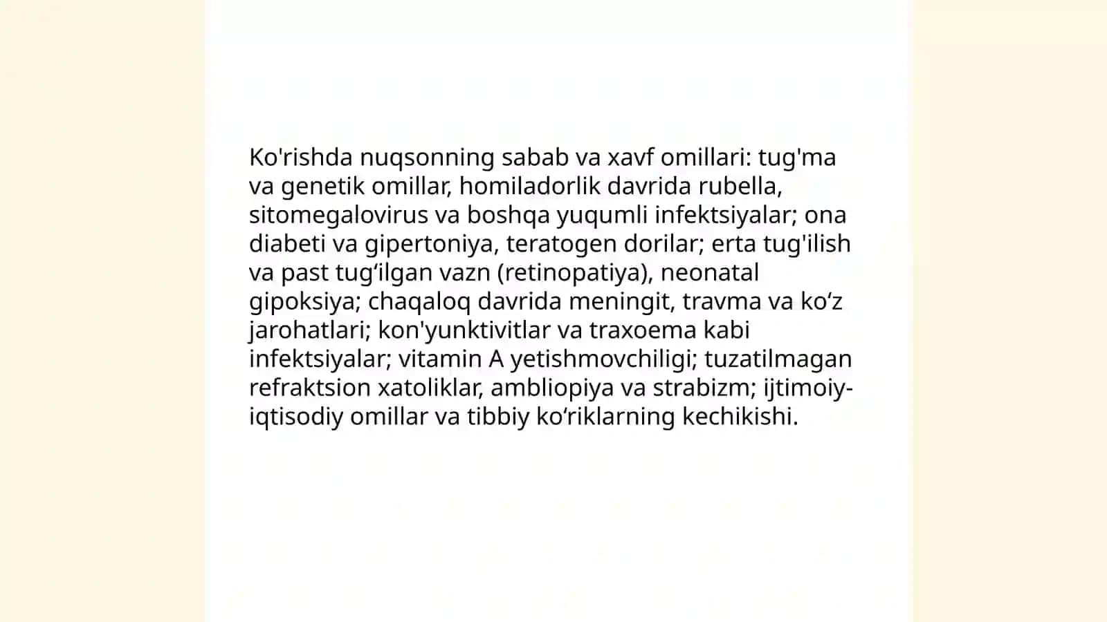 Ko'rishda nuqsoni bor bolalar 4