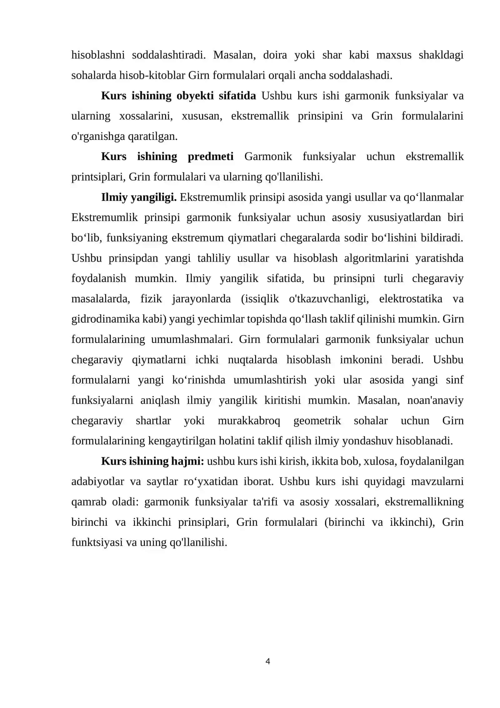 Matematik fizika tenglamalari fanidan kurs ishi 4