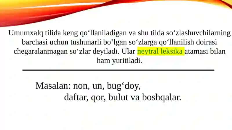 Iste'mol doirasi chegaralangan birliklar Tabu defemizm istorizm 4