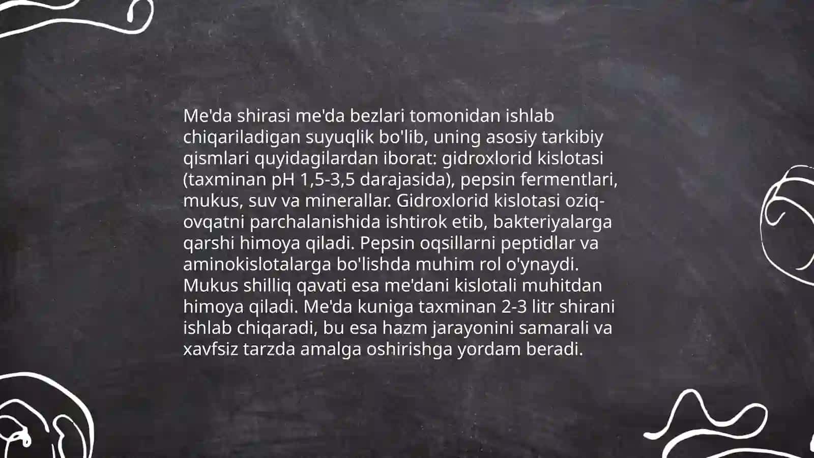 Me'da va me'da osti bezi fiziologiyasi 4